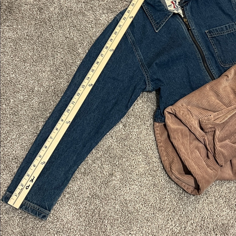 VTG Studio Wear Jean Jumper‎ Women’s Denim Maxi Dress Small S Corduroy Cowgirl - Picture 11 of 16